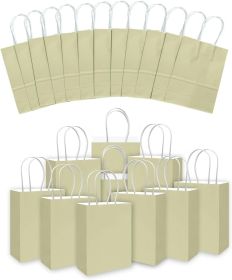 30PCS Medium Gift Bag with Handles Bulk 11"x5"x8" Gift Bags Eggshell Green Bags Multiple Uses (Medium Size)