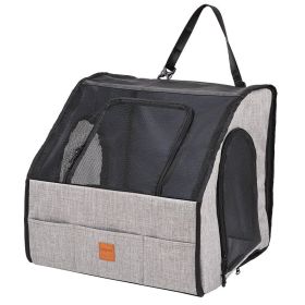 Portable Foldable Car Waterproof And Hard-wearing Pet Cage Waterproof Thickened Dog Mat Car Pet Mat (Option: Gray-M)