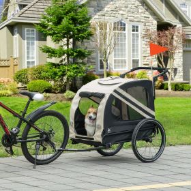 2-in-1 Pet Bike Trailer for Small Dogs (Option: White-810x250x625 mm)