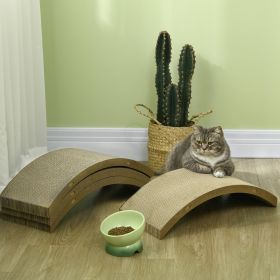4 Pack Cat Scratching Board Replacement for Cat Wheel (Option: Brown-570x275x260 mm)